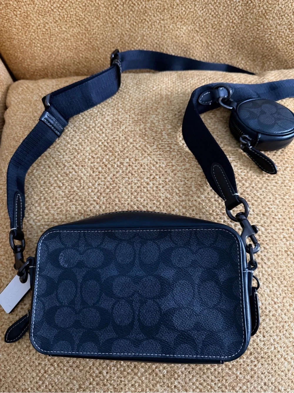 Coach black fabric
